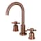 Fauceture FSC892DXAC Concord Widespread Bathroom Faucet, Antique Copper FSC892DXAC - alternate 1